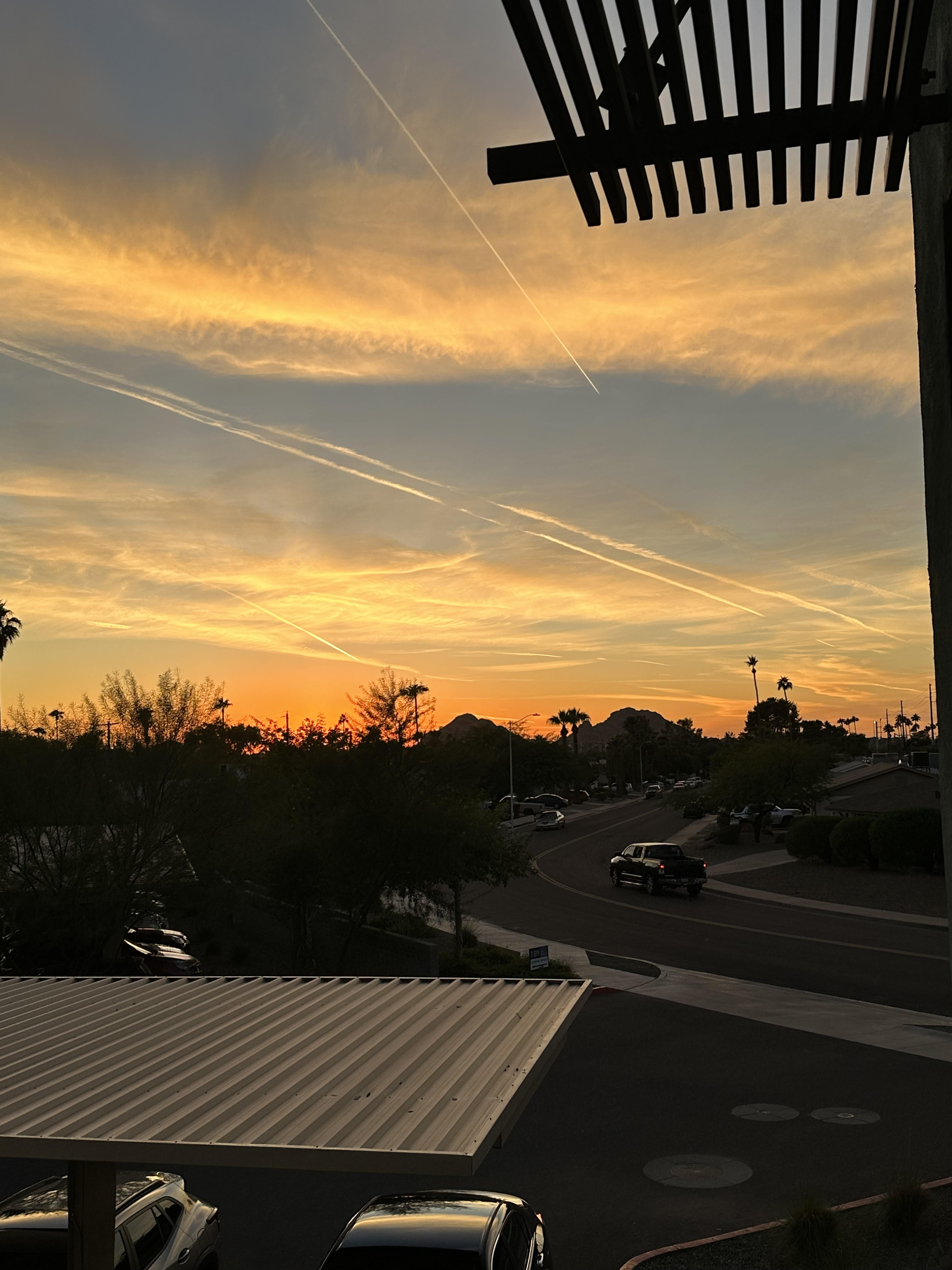 Alwalid (AJ) Aldaker's view from his home away from home in Arizona (photo: Alwalid Aldaker)