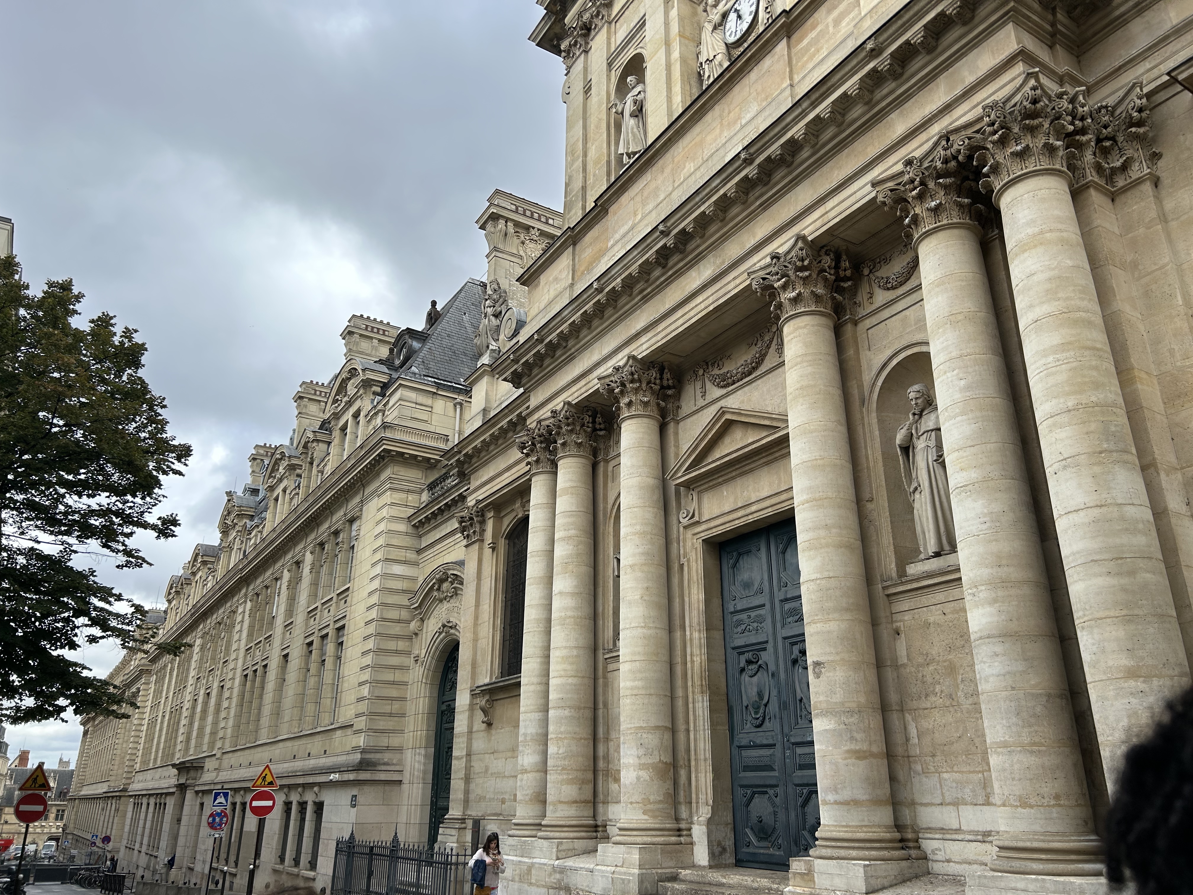 West facade of the Chapelle de la Sorbonne during orientation week we were exploring the history in Paris (photo: Saibrielle Bonner)