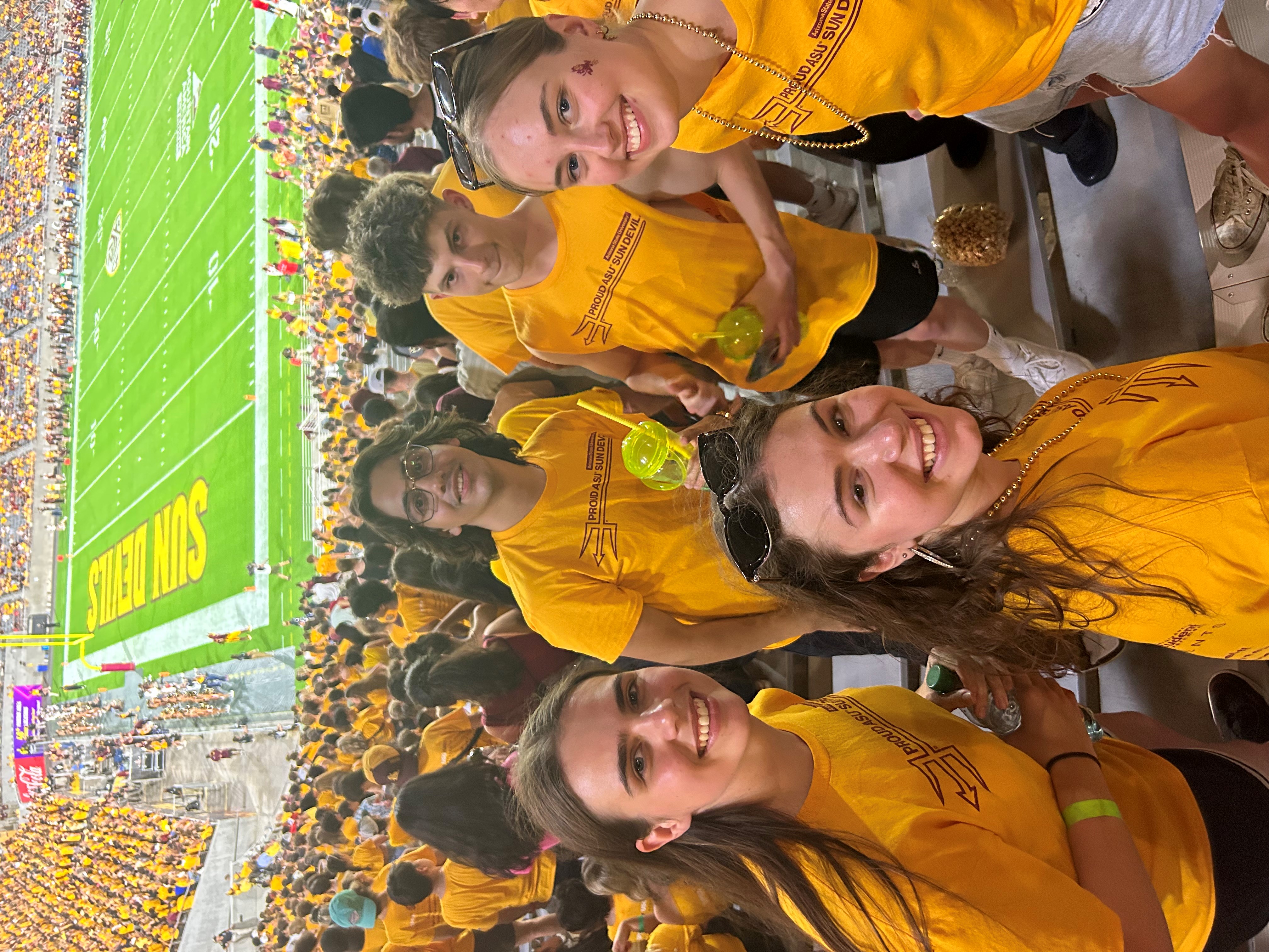 AJ Aldaker and friends at the ASU football game  (photo: AJ Aldaker)