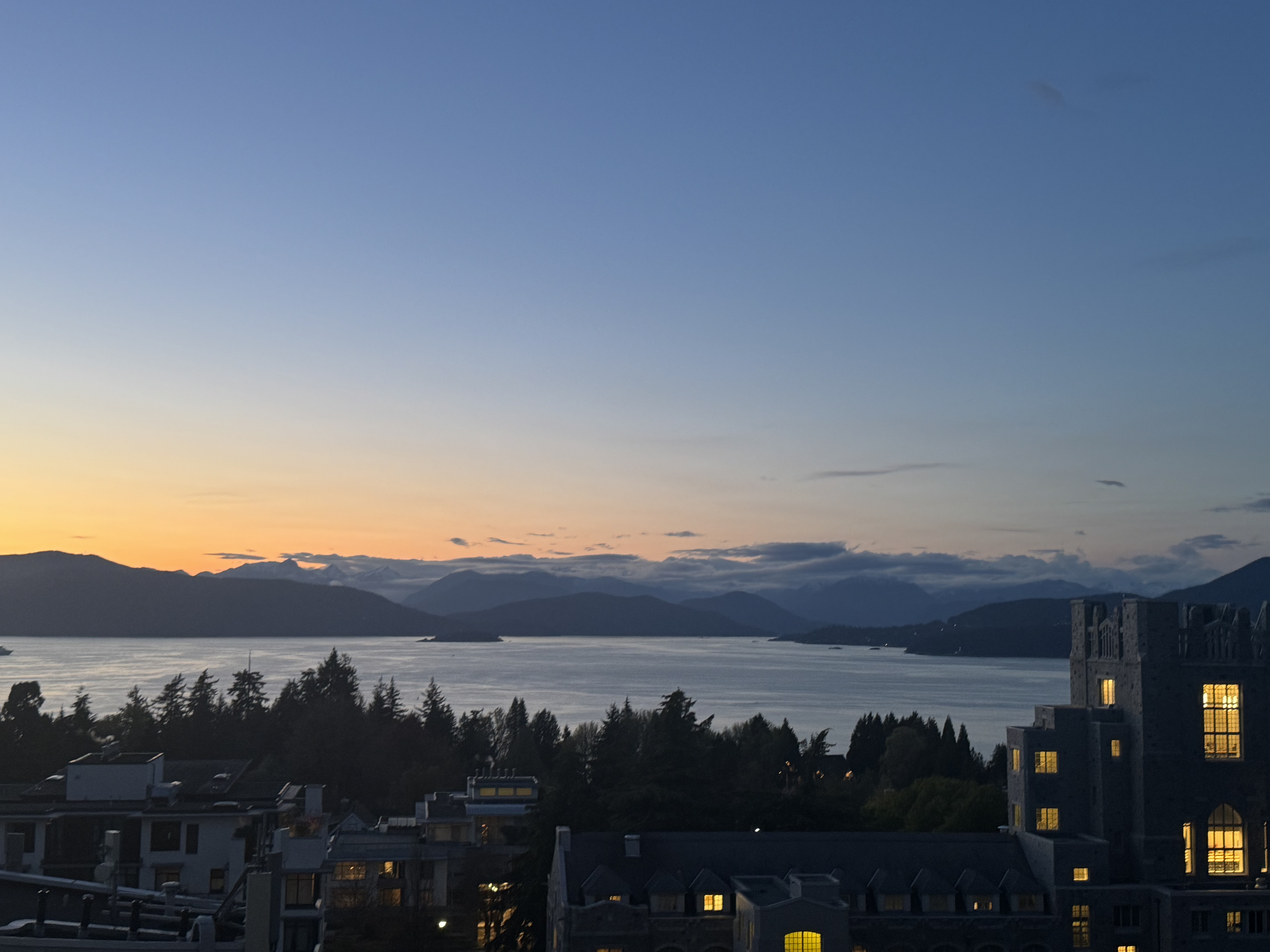Views from Walter Gage Apartments at UBC Vancouver