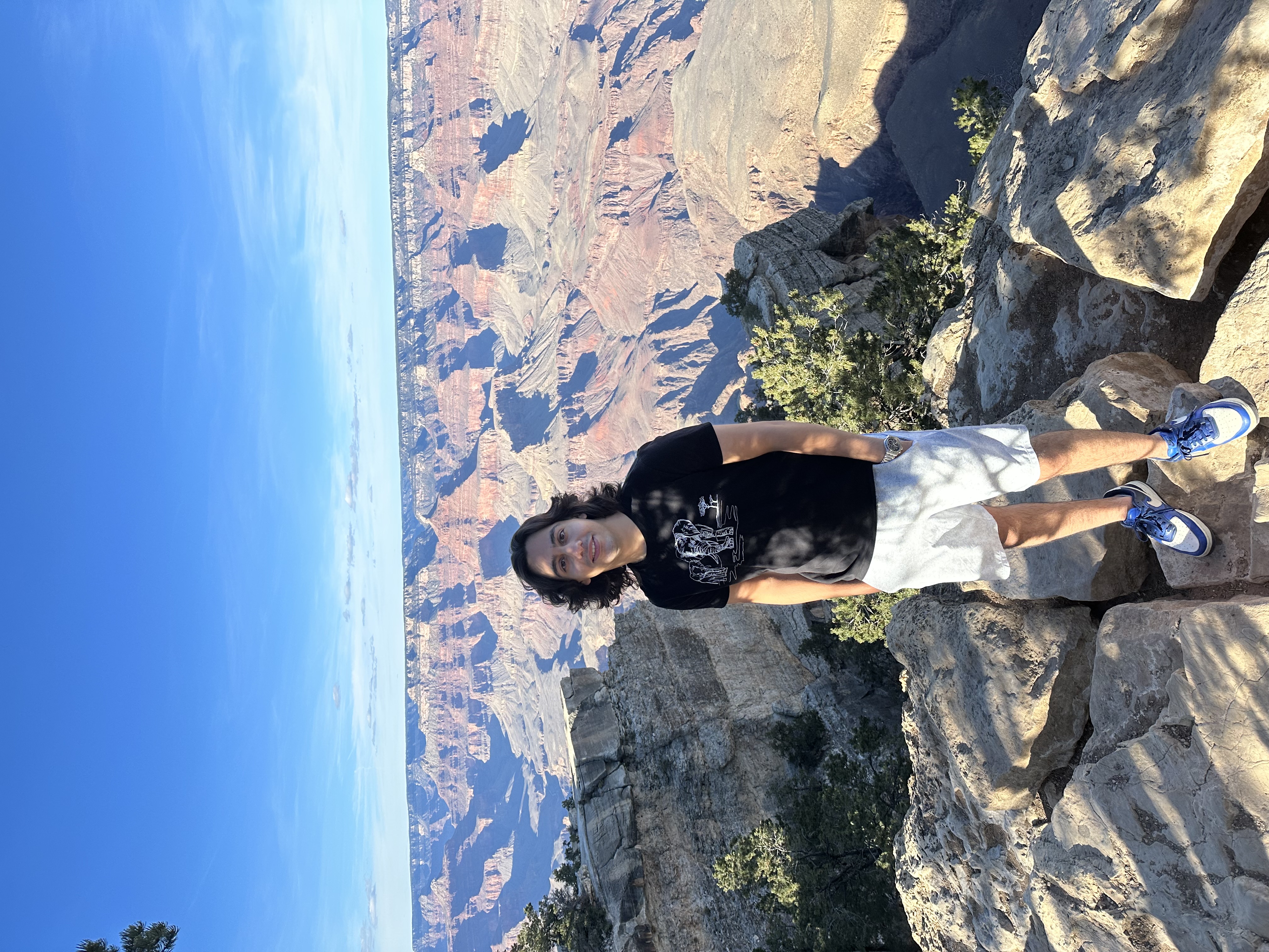 Alwalid (AJ) Aldaker at the Grand Canyon in Arizona: he planned a road trip as part of his student exchange (photo: Alwalid (Aldaker)