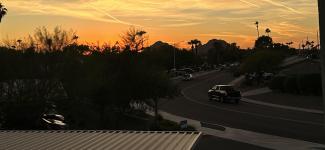 Alwalid (AJ) Aldaker's view from his home away from home in Arizona (photo: Alwalid Aldaker)