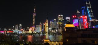 Shanghai city night skyline (photo: Isidora Bašanović)