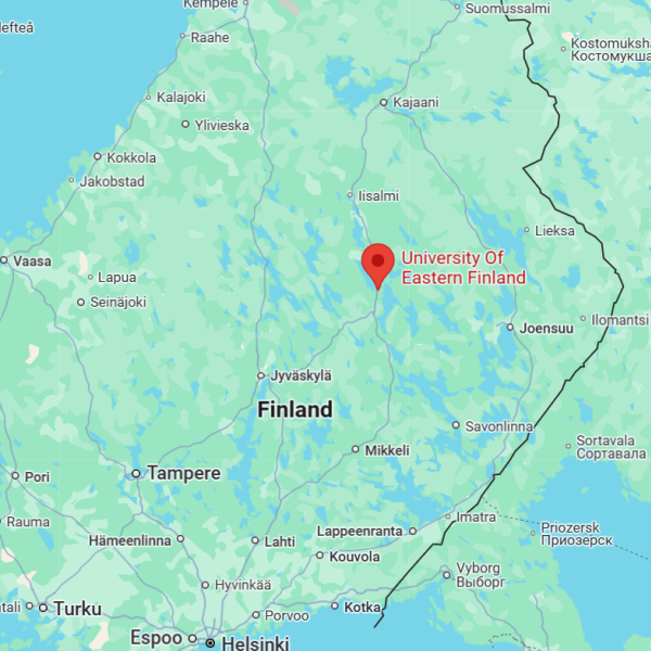 University of Eastern Finland on map